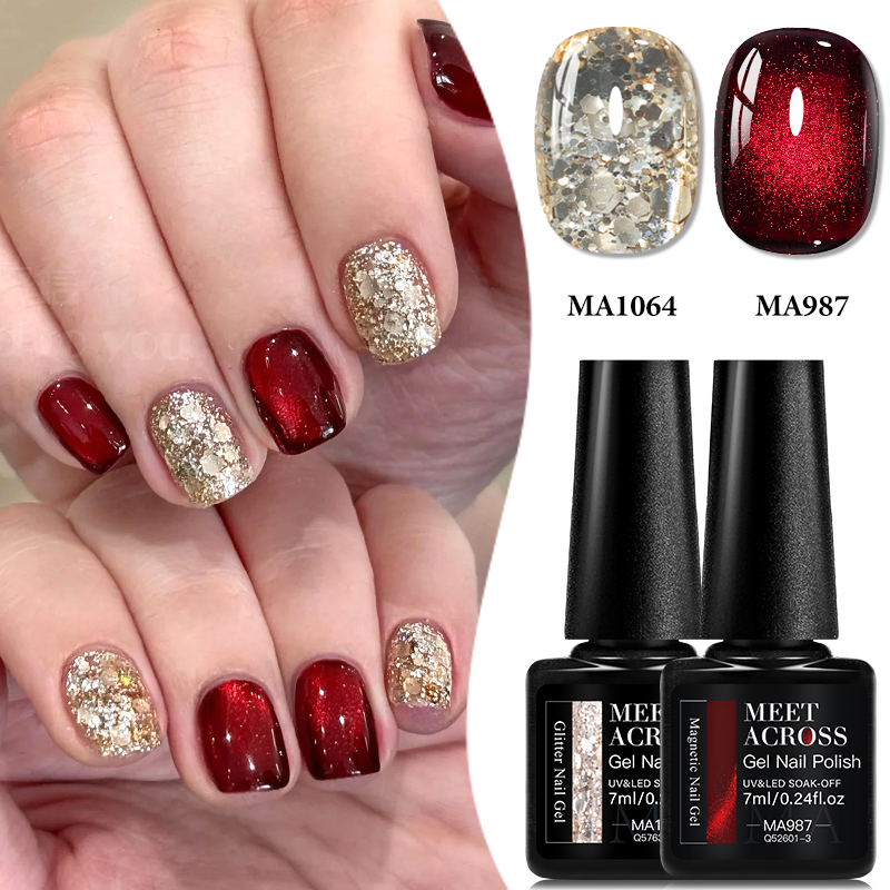 Resin Glitter Pack - 2 Stück Magnetisches Gel & Glitzer-Gel