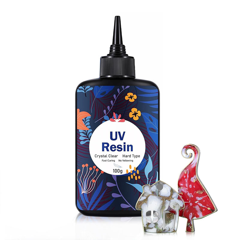Epoxy Uv Resin Kit - 1 Stück 100G verbessertes UV-Harz-Set, hartes