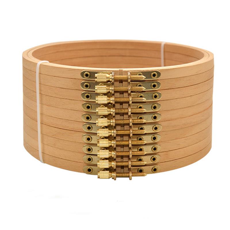 Wood Ring Blank - 1 Stück Hochwertiger Buchenholz-Stickrahmen, Hölzerner Stickring-Halter