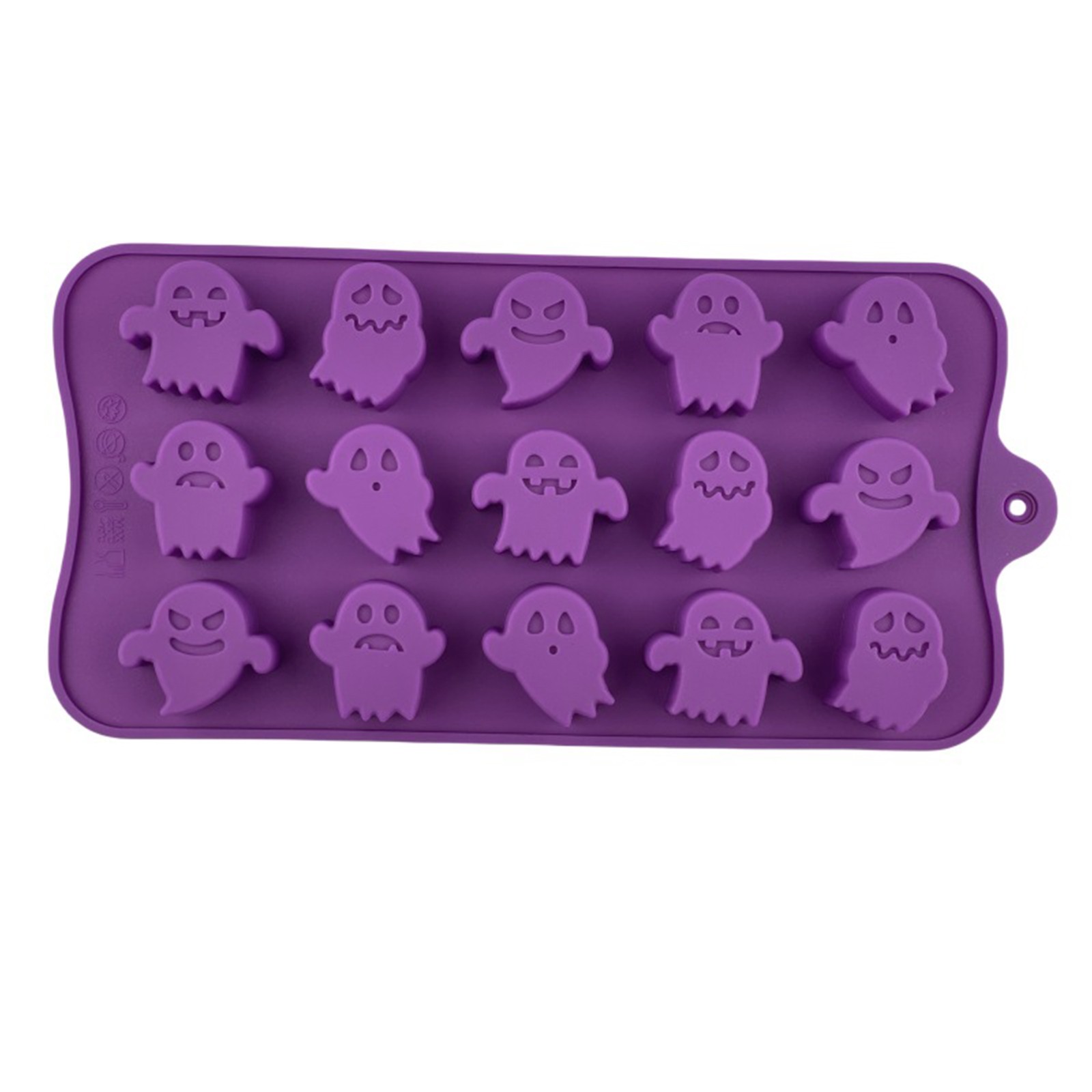 Silicone Mold Tray - Halloween-Silikonform, Trendige Kürbis-Geister-Form Eiswürfelschale, Beliebtes Backwerkzeug,