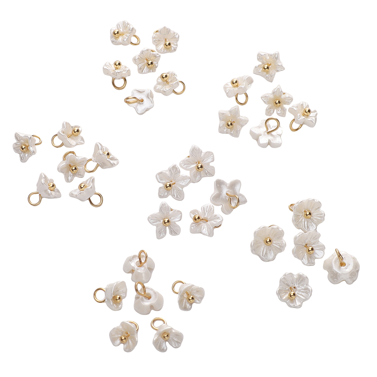 Flower Preservation Resin - 5 Stück weiße Mini kleine Blumen