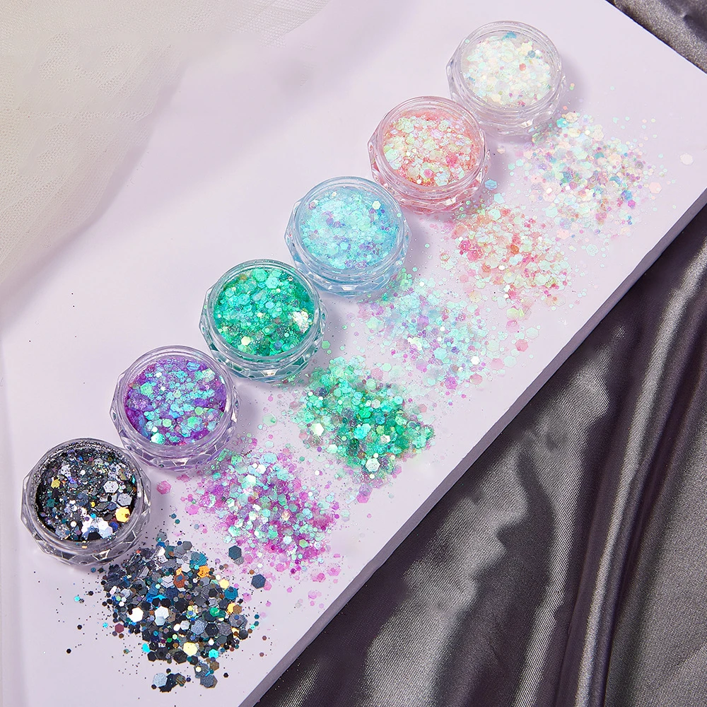 6 Farben/Set Harz Funkelnde Pa – Resin Glitter Pack Bewertung und Preis