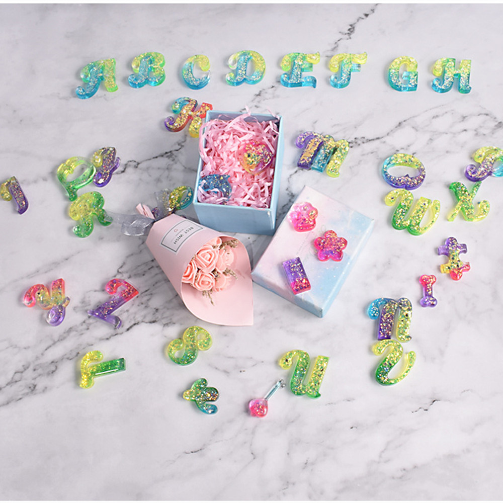 Alphabet Epoxidharz Silikonfor – Gold Foil Flakes Bewertung und Preis