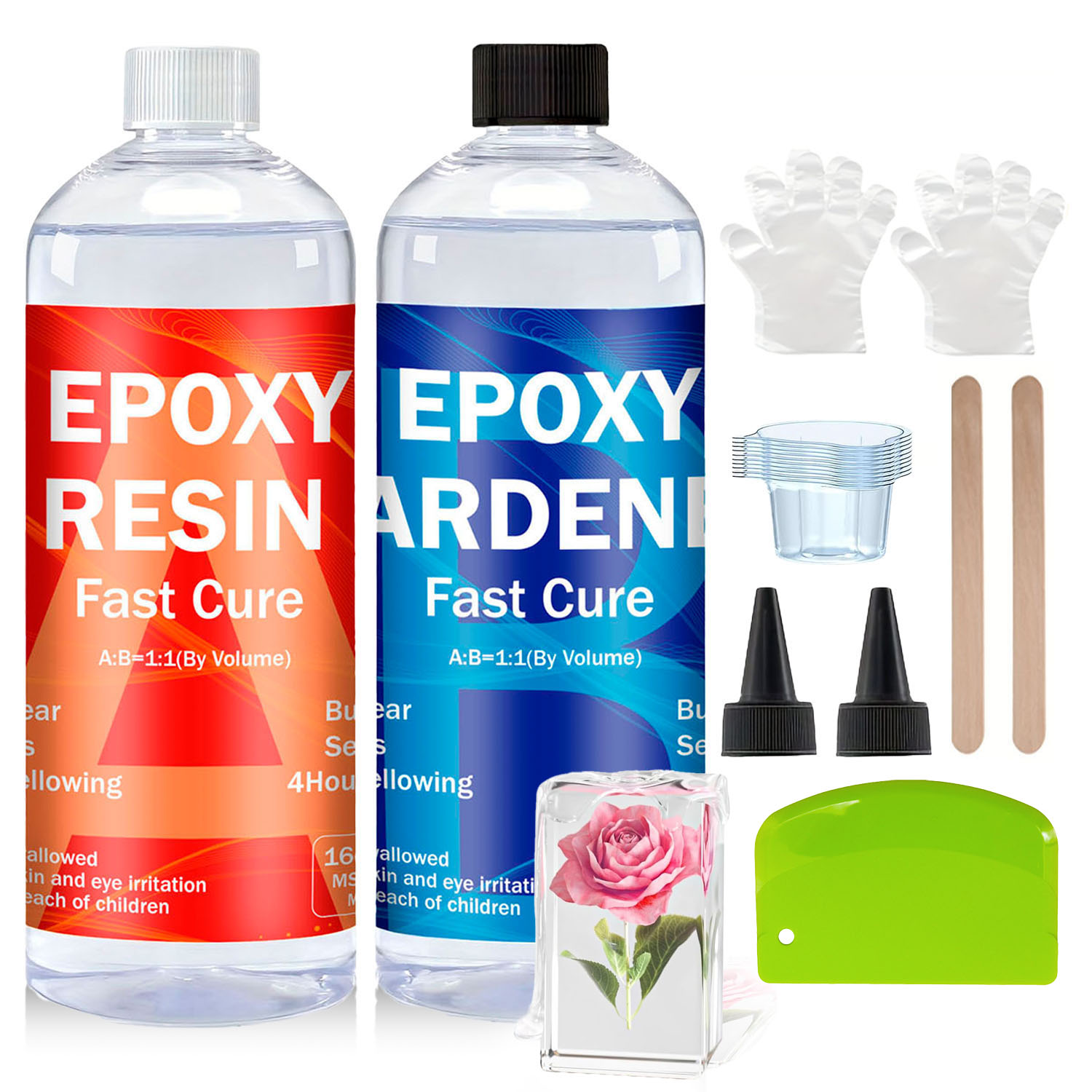 Klares Epoxidharz-Set 8oz/16oz – Resin Jewelry Kit Bewertung und Preis