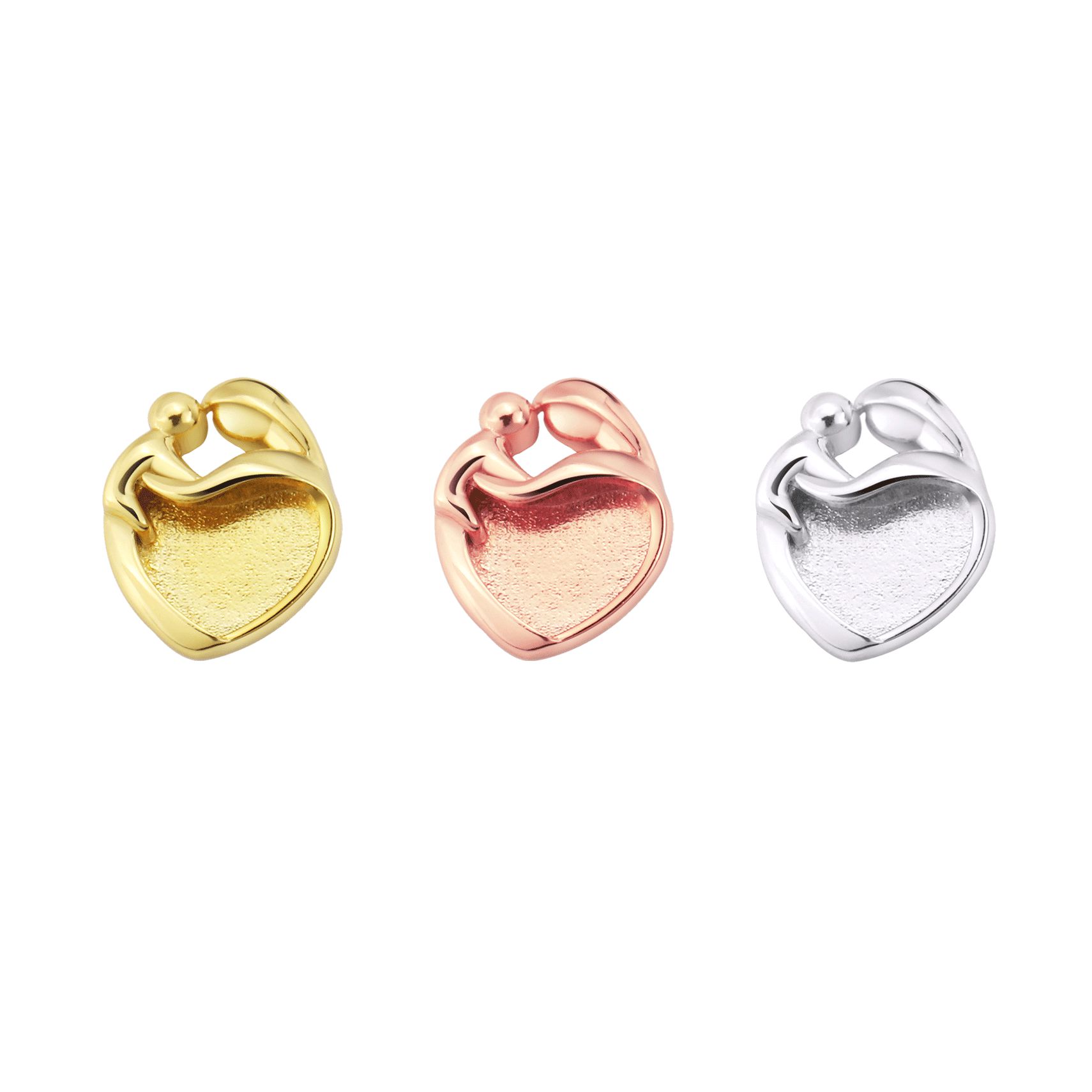 9MM Herzförmige Fassung für Mu – Bezels Set Pendant Bewertung und Preis