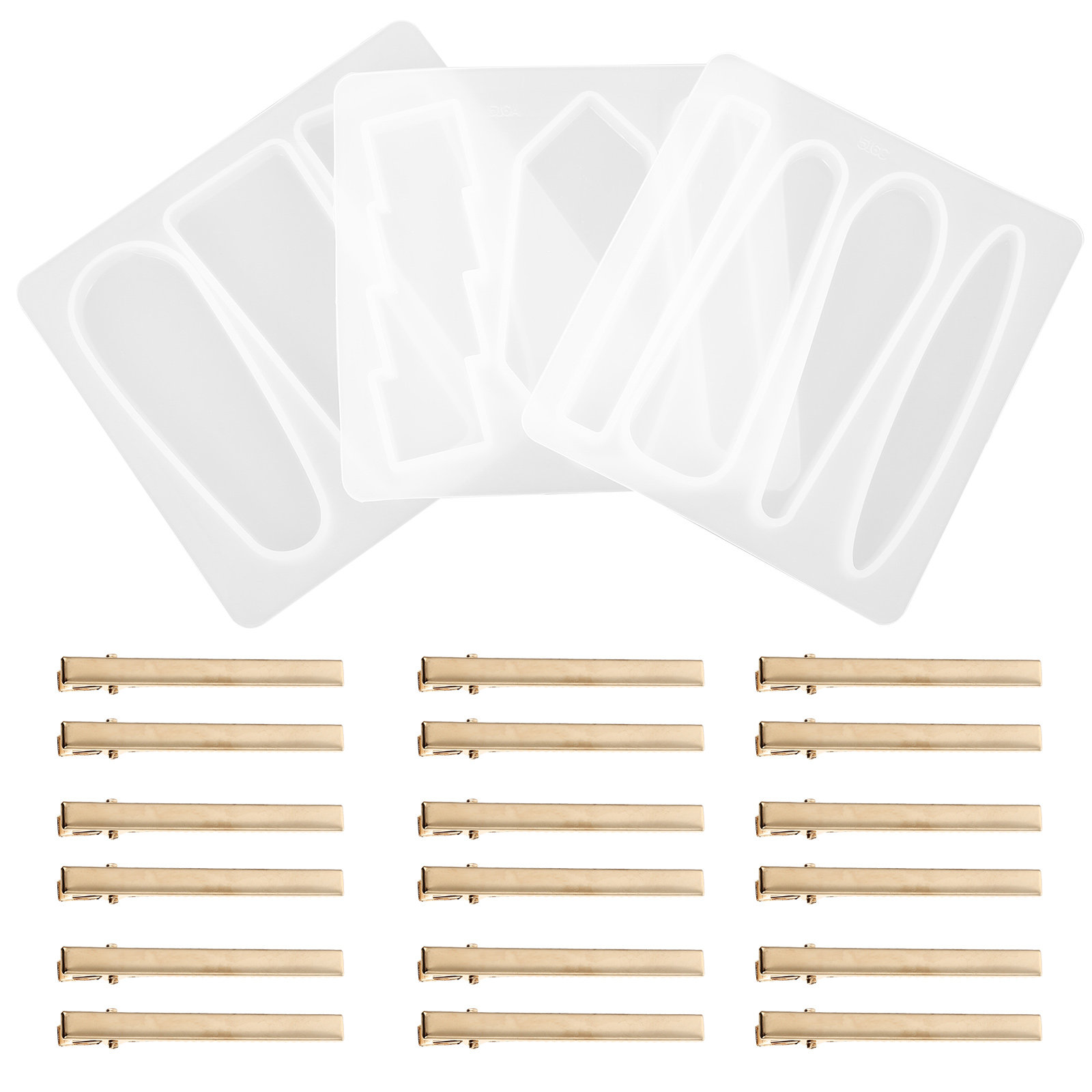 1 Set Silikon-Haarspangenform, – Resin Crafts Diy Bewertung und Preis