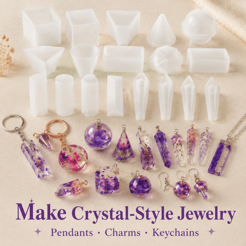 15-teiliges Kristallharz-Silik – Resin Jewelry Kit Bewertung und Preis