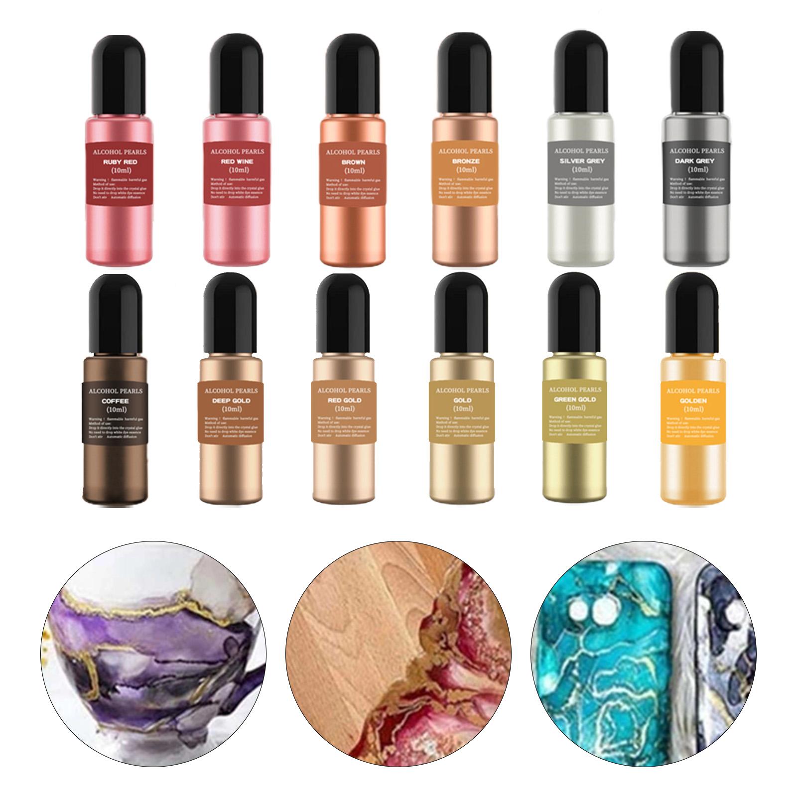 12 Flaschen Metallische Alkoho – Resin Dye Alcohol Bewertung und Preis