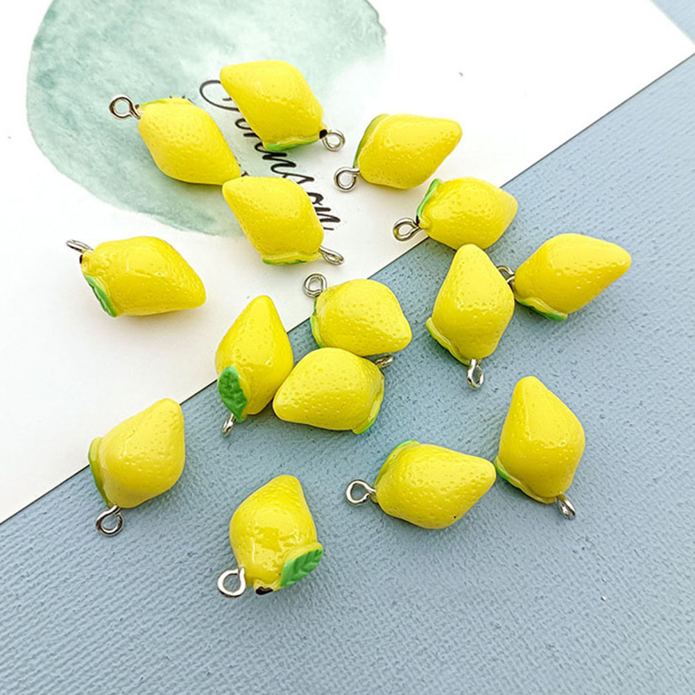 20 Stück Harz-Zitronen-Anhänge – Resin Crafts Diy Bewertung und Preis