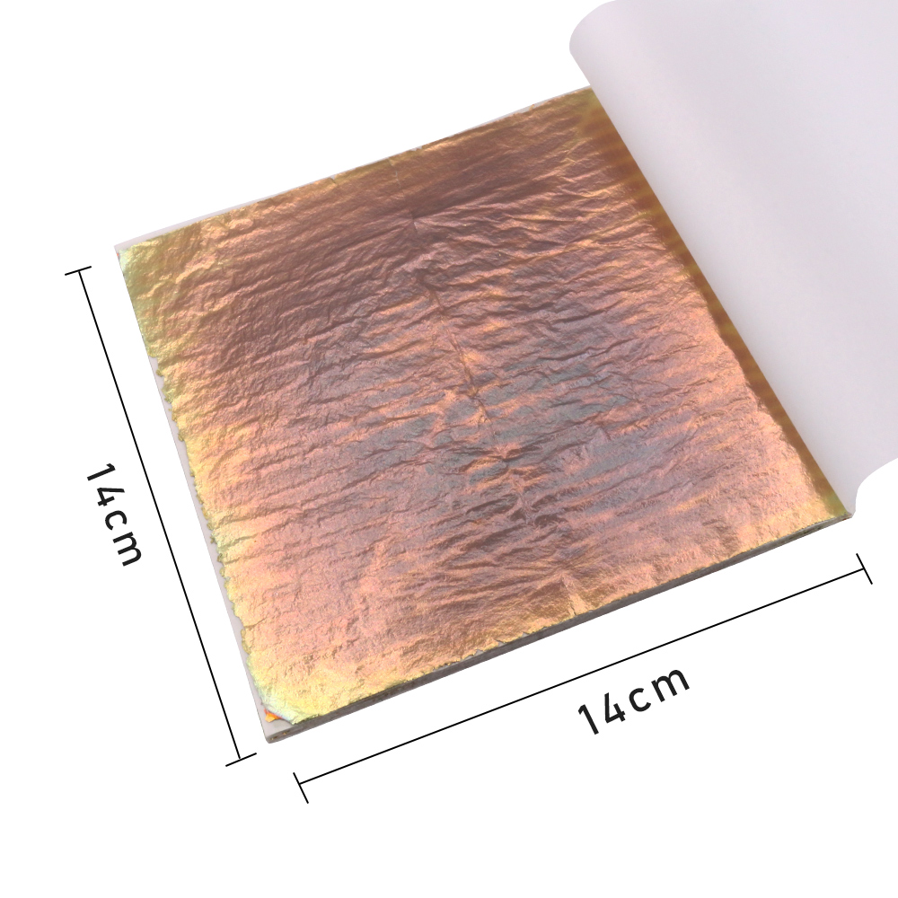 14 x 14 cm, buntes Blattgoldim – Gold Foil Flakes Bewertung und Preis