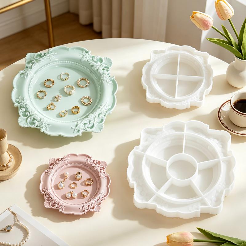 1 Stück Vintage Barock Relief  – Silicone Mold Tray Bewertung und Preis